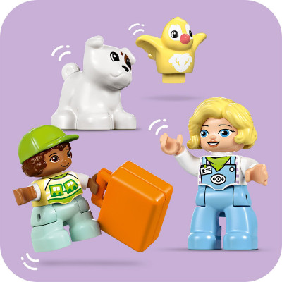 LEGO DUPLO 10427 Đồ Chơi Lắp Ráp Tàu Lửa Phiêu Lưu Tương Tác (57 chi tiết)