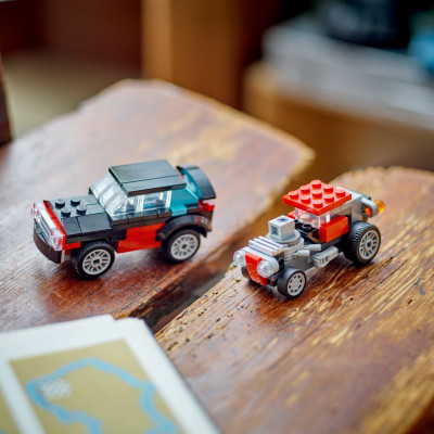 Đồ Chơi Lắp Ráp Xe Tải Vận Chuyển Trực Thăng 3 In 1 - Flatbed Truck With Helicopter - Lego Creator 31146 (270 Mảnh Ghép)