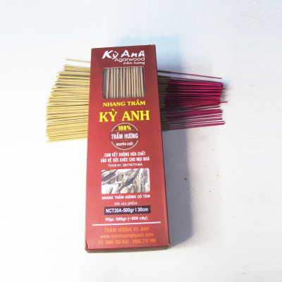 Nhang Trầm Hương Kỳ Anh Hộp 500 cây Dài 30cm NCT30A-500gr