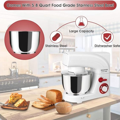  Máy đánh trứng trộn bột Taurus Mixing Chef 1200W hàng chính hãng