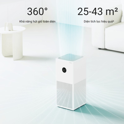 Máy Lọc Không Khí Xiaomi Air Purifier 4 Lite - Bản Quốc Tế Lọc Bụi Mịn Kết Nối App Phù Hợp Không Gian 45 m2 - Hàng Chính Hãng