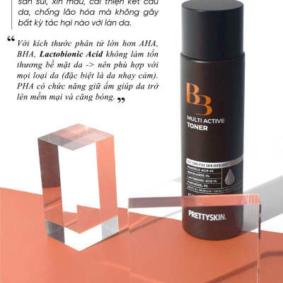 Toner Đa Chức Năng B3 Multi Active Tẩy Da Chết, Kiểm Soát Dầu Thừa, Phục Hồi Da Mụn 205ml