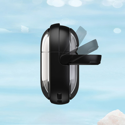 Bao Case Ốp trong suốt tích hợp chân đế đỡ điện thoại cho Airpods Pro 2 / Airpods 4 - Hàng Chính Hãng
