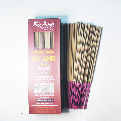 Nhang Trầm Hương Kỳ Anh Hộp 500 cây Dài 30cm NCT30A-500gr