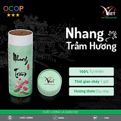 Nhang Trầm Hương Cao Cấp Sao Việt- Cháy Chậm, Ít Khói, Mùi Hương Dịu Nhẹ, Thanh Tao, Sang Trọng