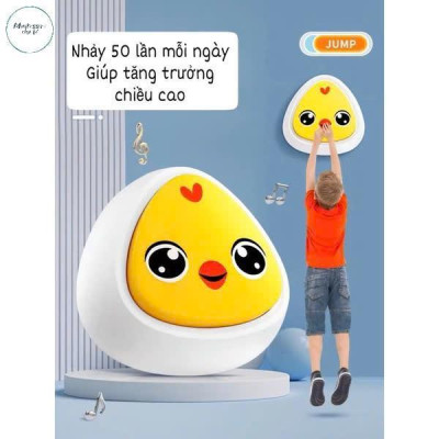 Bộ chạm nhảy tăng chiều cao đồ chơi vận động bật nhảy cho bé có đếm số (tặng kèm thước)