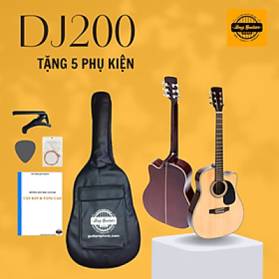 Đàn guitar acoustic DJ200 NAT ghitar dòng trung cấp của Duy Guitar Store