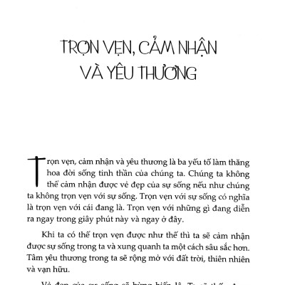 Trọn Vẹn, Cảm Nhận, Yêu Thương (Tái Bản Lần 5) (2022)