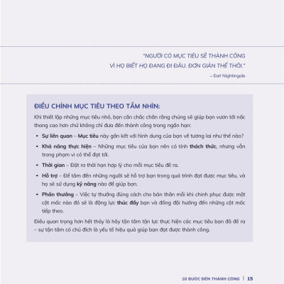 10 Bước Đến Thành Công