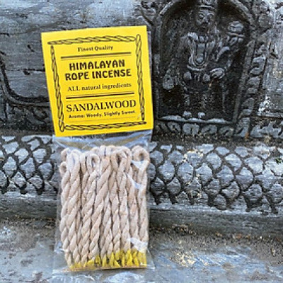 Hương nhang dây thủ công Nepal Túi có kèm đế cắm Rope incense