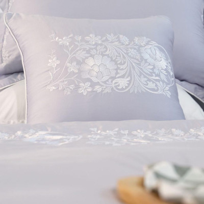 Chăn ga Everon Tencel Sắc Đông EST23035 họa tiết thêu sang trọng nhiều kích thước