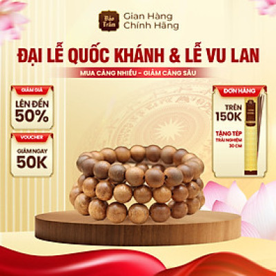 Vòng Trầm Hương 7.5ly – 108 Hạt – Cao Cấp | Bảo Trầm – Chuỗi Trầm Tự Nhiên – Thơm Dịu An Lành – Không Hóa Chất