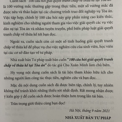 100 câu hỏi giải quyết tranh chấp thừa kế tại tòa