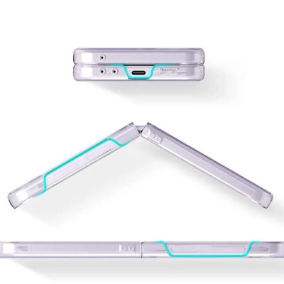 Ốp lưng trong suốt chống sốc cho Samsung Galaxy Z Flip 7 / Z Flip 6 hiệu Likgus Crystal - Bảo vệ toàn diện, chống sốc chống va đập, đệm khí 4 góc - Hàng nhập khẩu