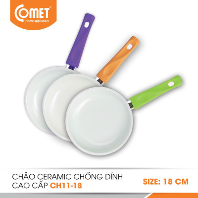 Chảo chống dính 18cm Comet Ceramic CH11-16 - Hàng Chính Hãng