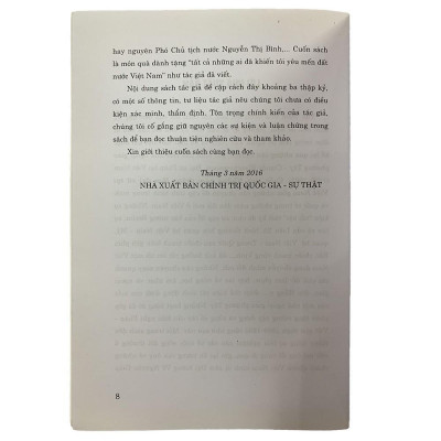 Sách - Những Năm Tháng Làm Đại Sứ Tại Việt Nam - NXB Chính Trị Quốc Gia