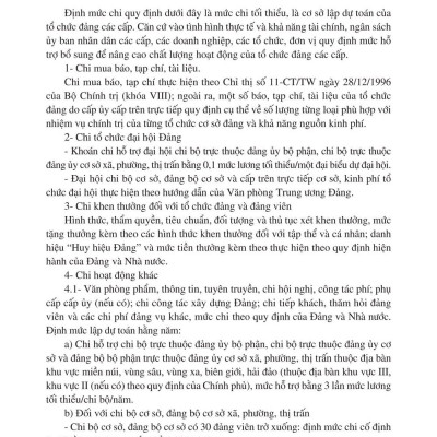 Sổ chi hoạt động công tác Đảng - bản in 2024