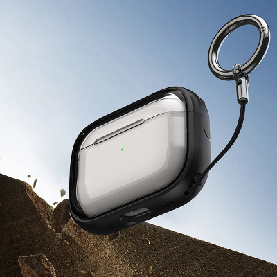 Bao Case Ốp trong suốt tích hợp chân đế đỡ điện thoại cho Airpods Pro 2 / Airpods 4 - Hàng Chính Hãng