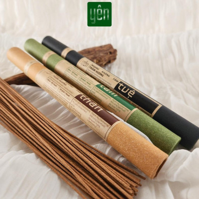 Nhang Trầm Hương Không Tăm Yên Loại Thân, Tâm, Tuệ Sạch Tự Nhiên Ít Khói An Toàn Dùng Thiền Thư Giãn