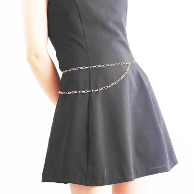 Belt chain thắt lưng xích bản nhỏ sành điệu tôn dáng