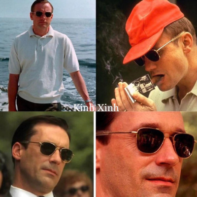 Kính râm, Kính mát Cơn AO Thời Trang Phi Công - Hàng Cao Cấp Fullbox Phụ Kiện