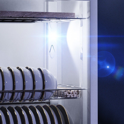 Máy sấy bát đĩa 68L tiệt trùng tia UV-Ozone Fujihome, Tủ sấy bát đũa bình sữa dụng cụ dao thớt y tế đa năng khử khuẩn - hàng chính hãng