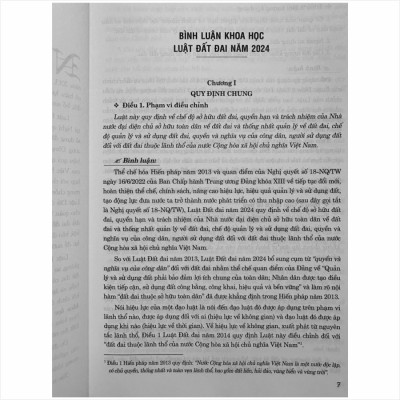 Sách Bình Luận Khoa Học Luật Đất Đai năm 2024 - V2480TP