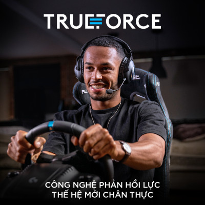Bộ vô lăng & bàn đạp chơi game đua xe Logitech G923 - Phản hồi lực TRUEFORCE, tay cầm bọc da cao cấp, tương thích PS5, PS4, PC, Mac - Hàng Chính Hãng 