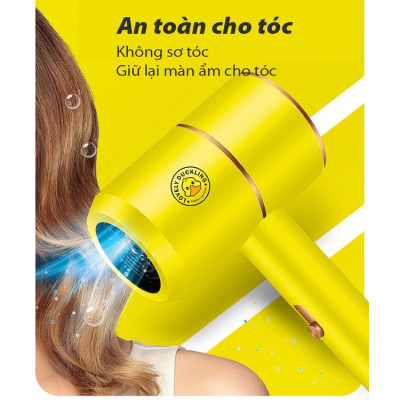 Sấy tóc mini hình  con vịt vàng , phụ kiện tóc làm đẹp không thể thiếu của chị e phụ nữ 