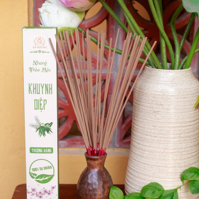 Hộp 100 nén nhang Khuynh Diệp dài 29cm- không sử dụng hóa chất, ít khói, mùi hương dịu nhẹ