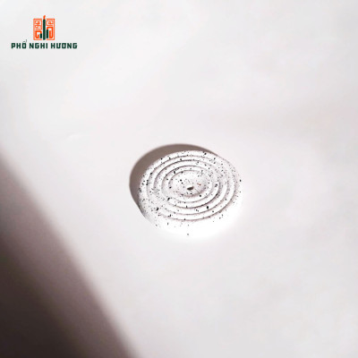 Đế cắm nhang gốm trắng cao cấp thủ công Phổ Nghi Hương tối giản, hiện đại phù hợp cho mọi loại nhang có tăm, không tăm, thanh hương thư giãn