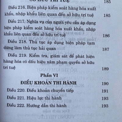 Luật Sở hữu trí tuệ năm 2005 ( Sửa dổi, bổ sung năm 2009,2019 )