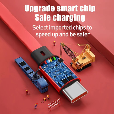 Dây Cáp Sạc nhanh 6A 100W 3 Trong 1 Rút Được gọn tiện lợi Cho Huawei Honor Xiaomi Samsung - miếng lót chuột