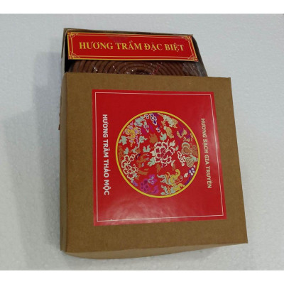 NHANG VÒNG HƯƠNG TRẦM GIA TRUYỀN ĐẶC BIỆT HỘP 10 VÒNG .ĐỐT 10 GIỜ ,20GIỜ.