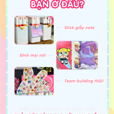 Nam châm siêu mạnh hít tủ lạnh Dola Home Baby khóc, hộp mù blind box, đính thời khóa biểu, sticker, giấy note, decor phòng ngủ