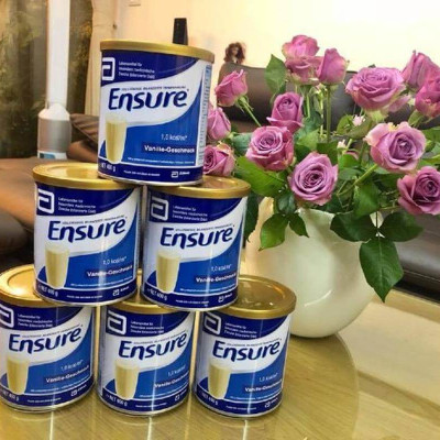 Sữa bột Ensure Vanille-Geschmask, Ensure Đức cho người lớn tuổi, giúp hồi phục sức khỏe cho người gầy yếu, suy dinh dưỡng 400gr/hộp