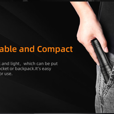 Đèn pin càm tay nhỏ gọn chính hãng SuperFire S33-A,đèn sạc pin tích hợp dễ dàng bỏ túi mang theo phù hợp sử dụng trong nhiều công việc khác nhau