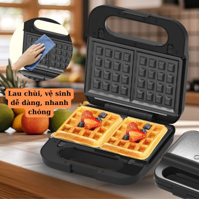 Máy kẹp nướng bánh mì đa năng 3IN1 SOKANY SK-08078 khay chống dính cao cấp dễ dàng vệ sinh, tiện dụng cho mọi gia đình - HÀNG CHÍNH HÃNG - DELIYA