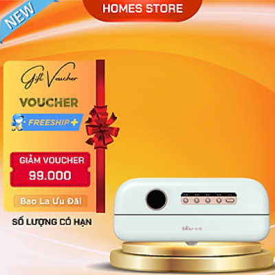 Máy Hút Chân Không Bear SB-CK95W Không Kén Thực Phẩm Thiết Kế Sang Trọng Lực Hút 0.6 Bar Công Suất 95 W - Hàng Chính Hãng