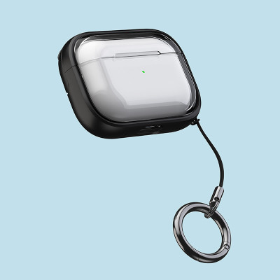 Bao Case Ốp trong suốt tích hợp chân đế đỡ điện thoại cho Airpods Pro 2 / Airpods 4 - Hàng Chính Hãng