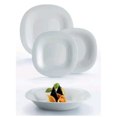 Đĩa (dĩa) thủy tinh đựng thực phẩm Luminarc Carine Granit 19cm, dùng vi sóng, máy rửa bát - N6613