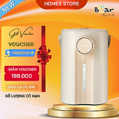 Bình Thủy Điện Giữ Nhiệt Thông Minh Bear SB-BTD5L Khử Clo Dung Tích 5 Lít Công Suất 1350 W - Hàng Chính Hãng