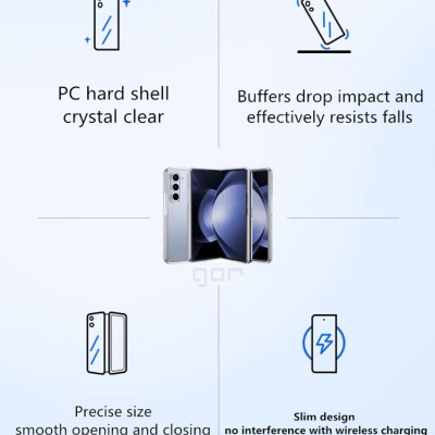 Ốp lưng GOR cho Samsung Galaxy Z Flip 7 trong suốt chống ố vàng_ Hàng chính hãng