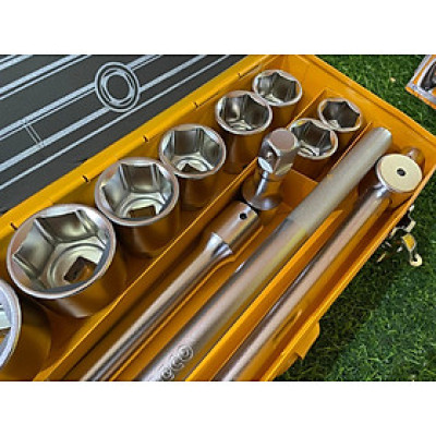 BỘ 15 ĐẦU TUÝP TAY VẶN (3/4") INGCO HKTS034151 - HÀNG CHÍNH HÃNG