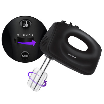 Máy đánh trứng LocknLock EJM501 300W - Hàng chính hãng, 5 tốc độ tùy chỉnh, 2 bộ que đánh linh hoạt - JoyMall