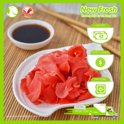 [GIAO NHANH HCM] Gừng Hồng Nhật Bản Chuyên Ăn Kèm Với Sushi Sashimi - Túi 500Gr