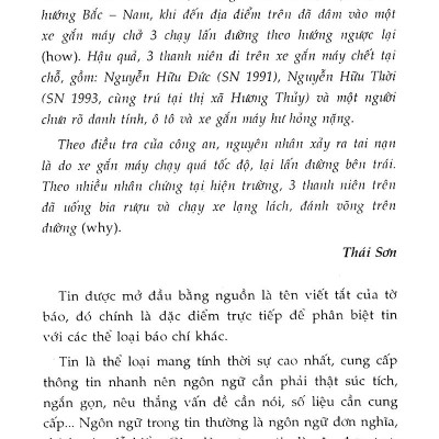 Viết Báo & Theo Đuổi Sự Kiện