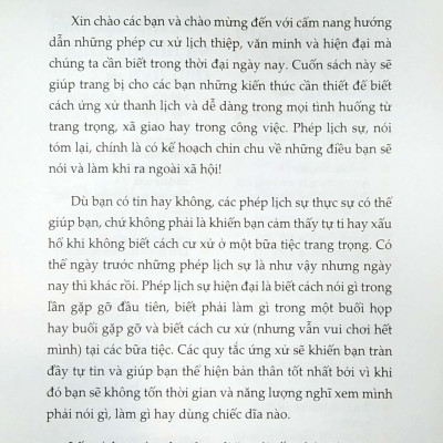 50 Bài Học Cơ Bản Để Trở Thành Người Lịch Thiệp