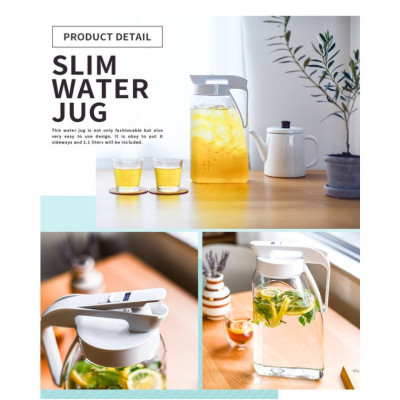 Bình nước nắp khóa Asvel Drink Vio 3.1L,được làm bằng chất liệu nhựa AS, nắp/khóa bằng nhựa PP bền đẹp & an toàn-nội địa Nhật Bản 