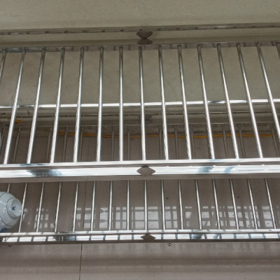 kệ để đồ nhà bếp inox 2 tầng kt c45 ,d104 ,sâu 40